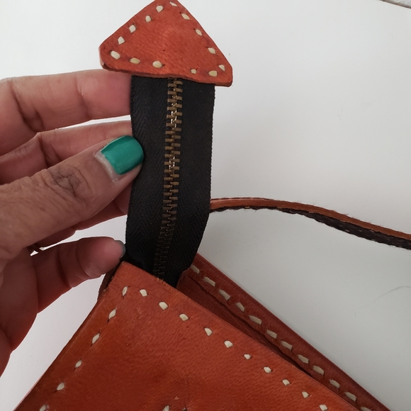 NWT genuine leather handmade embroidered bag - Picture 2 of 12